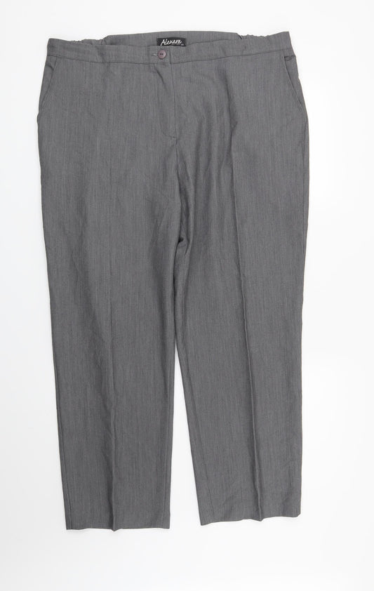 Womens UK Size 20 ALEXARA Regular Fit  Grey Trousers