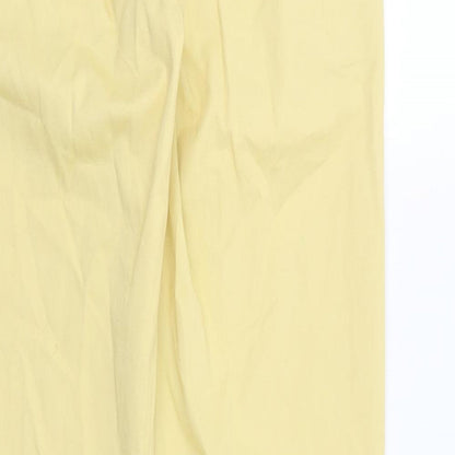 Womens UK Size 6 NEXT Regular Fit Chino Yellow Trousers