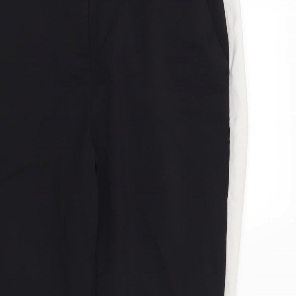 Primark Womens Black Striped  Trousers  Size 12 L27 in