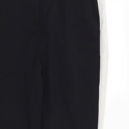 Primark Womens Black Striped  Trousers  Size 12 L27 in