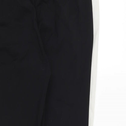 Primark Womens Black Striped  Trousers  Size 12 L27 in