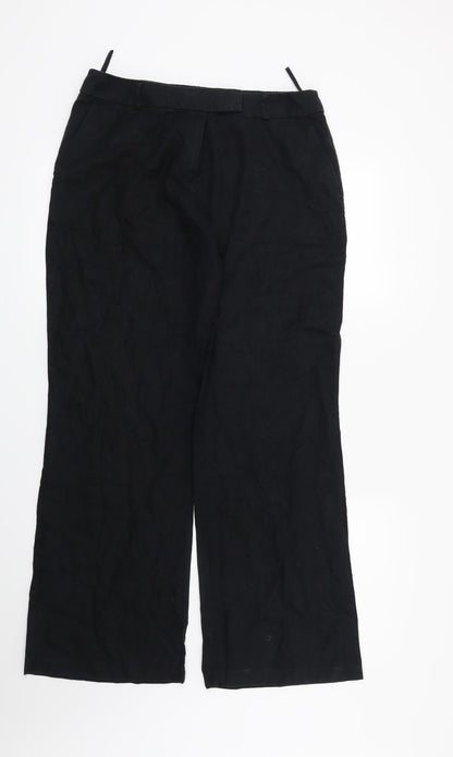 Womens UK Size 12 Marks and Spencer Regular Fit  Blue Trousers