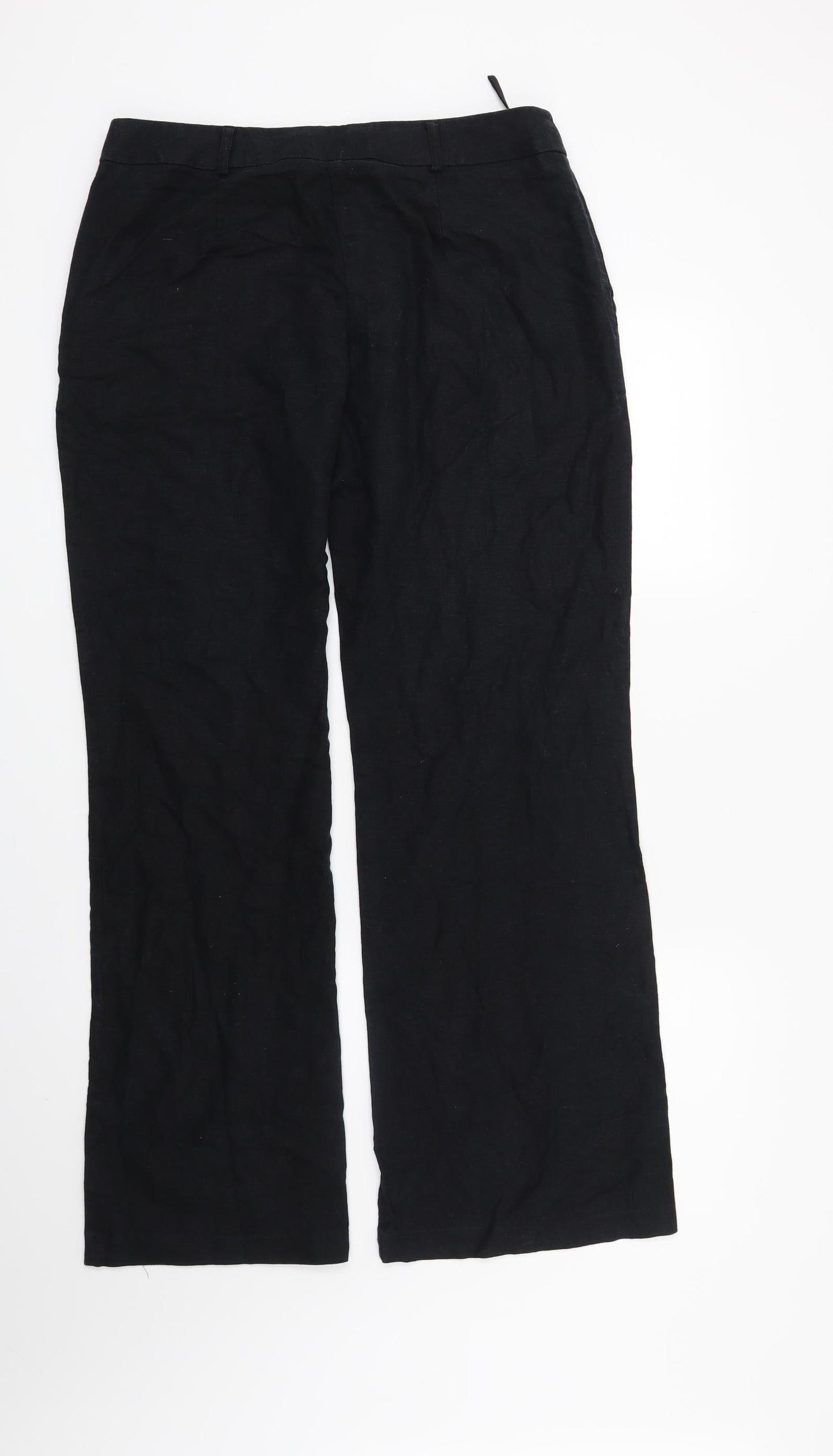 Womens UK Size 12 Marks and Spencer Regular Fit  Blue Trousers
