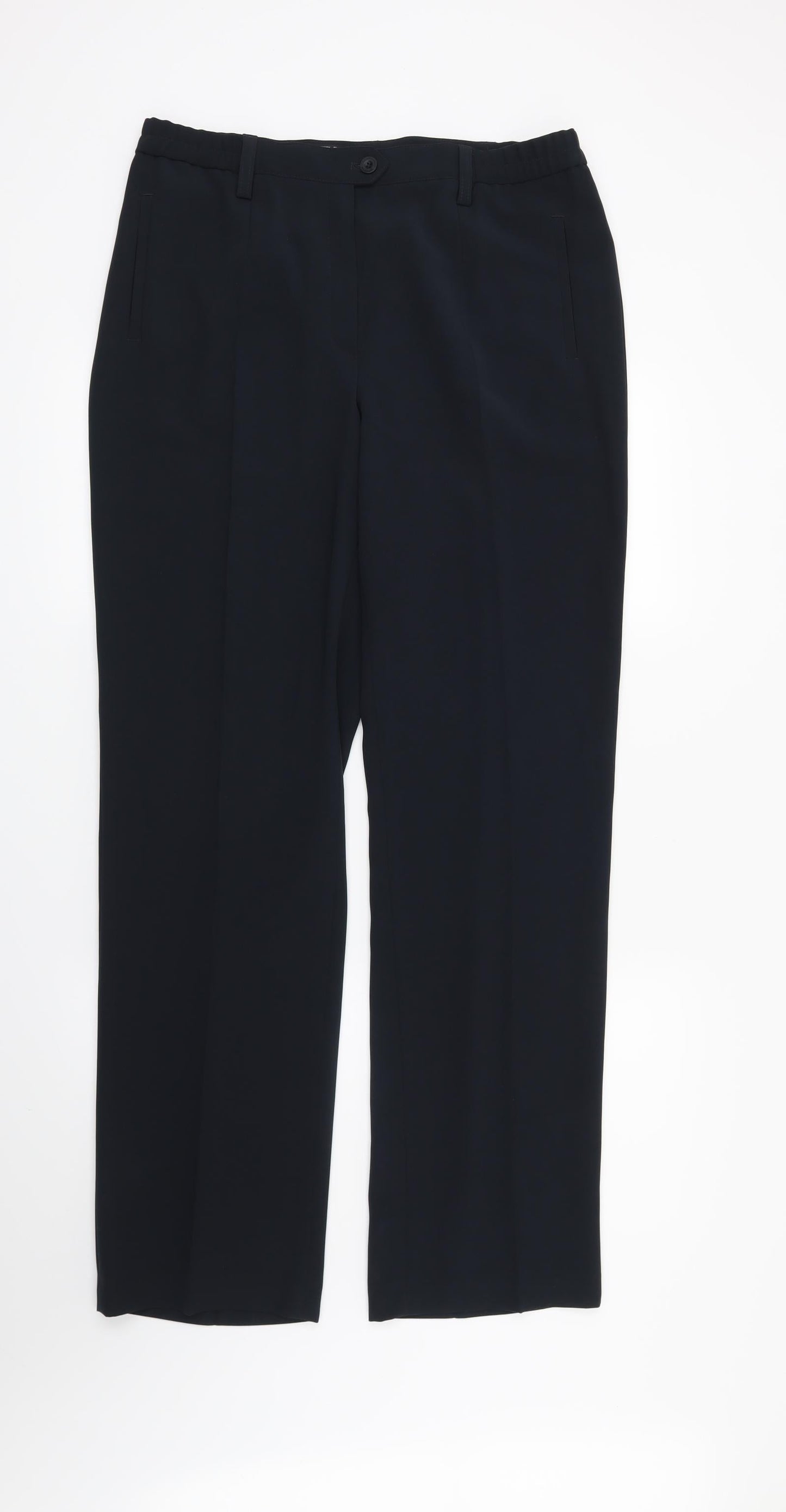 Womens UK Size 16 Preworn Regular Fit  Blue Trousers