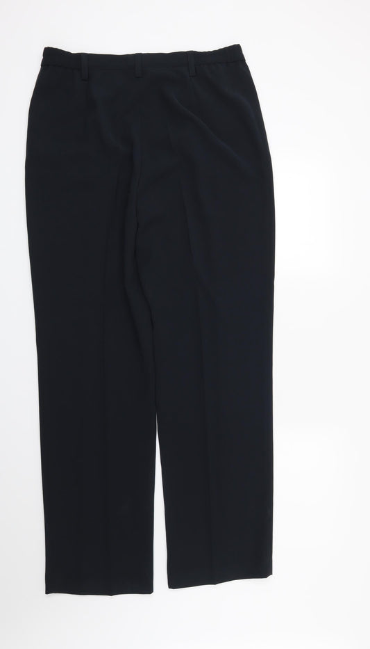 Womens UK Size 16 Preworn Regular Fit  Blue Trousers
