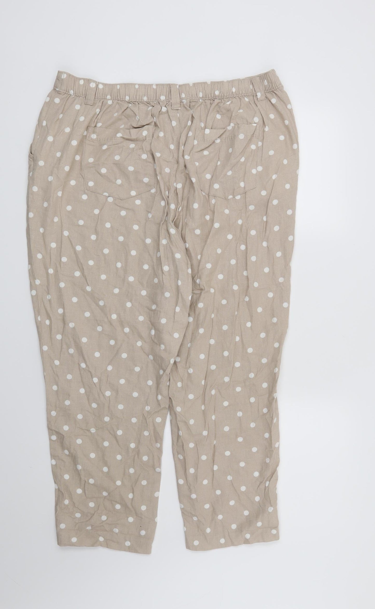 Womens UK Size 16 Bonmarché Regular Fit  Beige Trousers