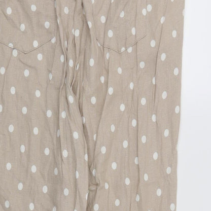 Womens UK Size 16 Bonmarché Regular Fit  Beige Trousers