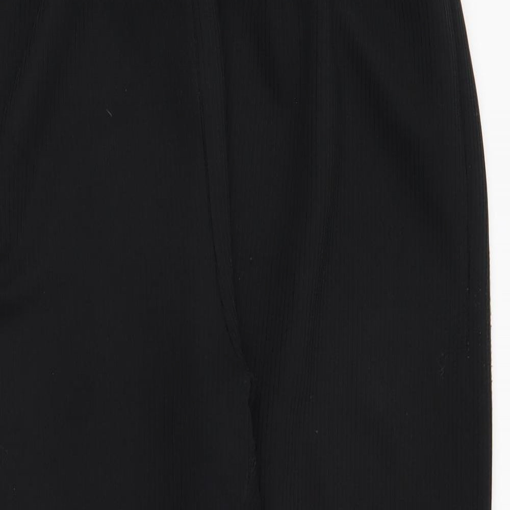 Womens UK Size 24 Preworn Regular Fit  Black Trousers