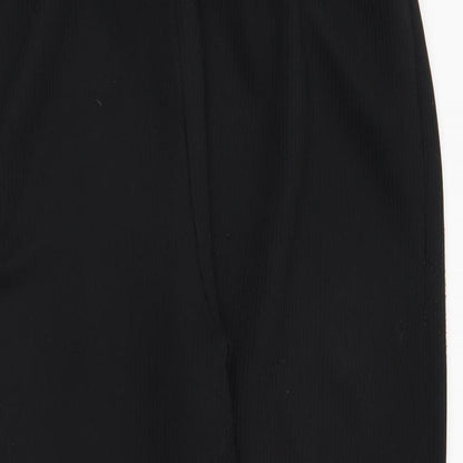 Womens UK Size 24 Preworn Regular Fit  Black Trousers