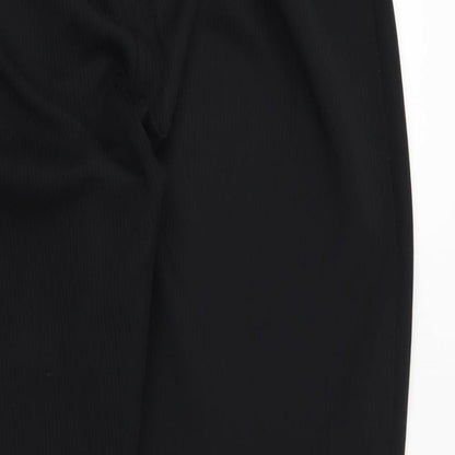 Womens UK Size 24 Preworn Regular Fit  Black Trousers