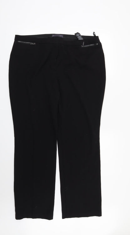 Womens UK Size 18 Marks and Spencer Regular Fit  Black Trousers