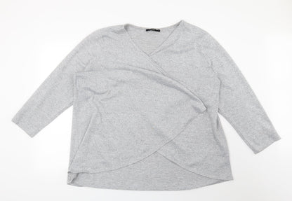 George Womens Grey   Cardigan Jumper Size 14