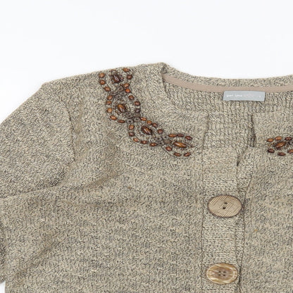Per Una Womens Beige   Cardigan Jumper Size L