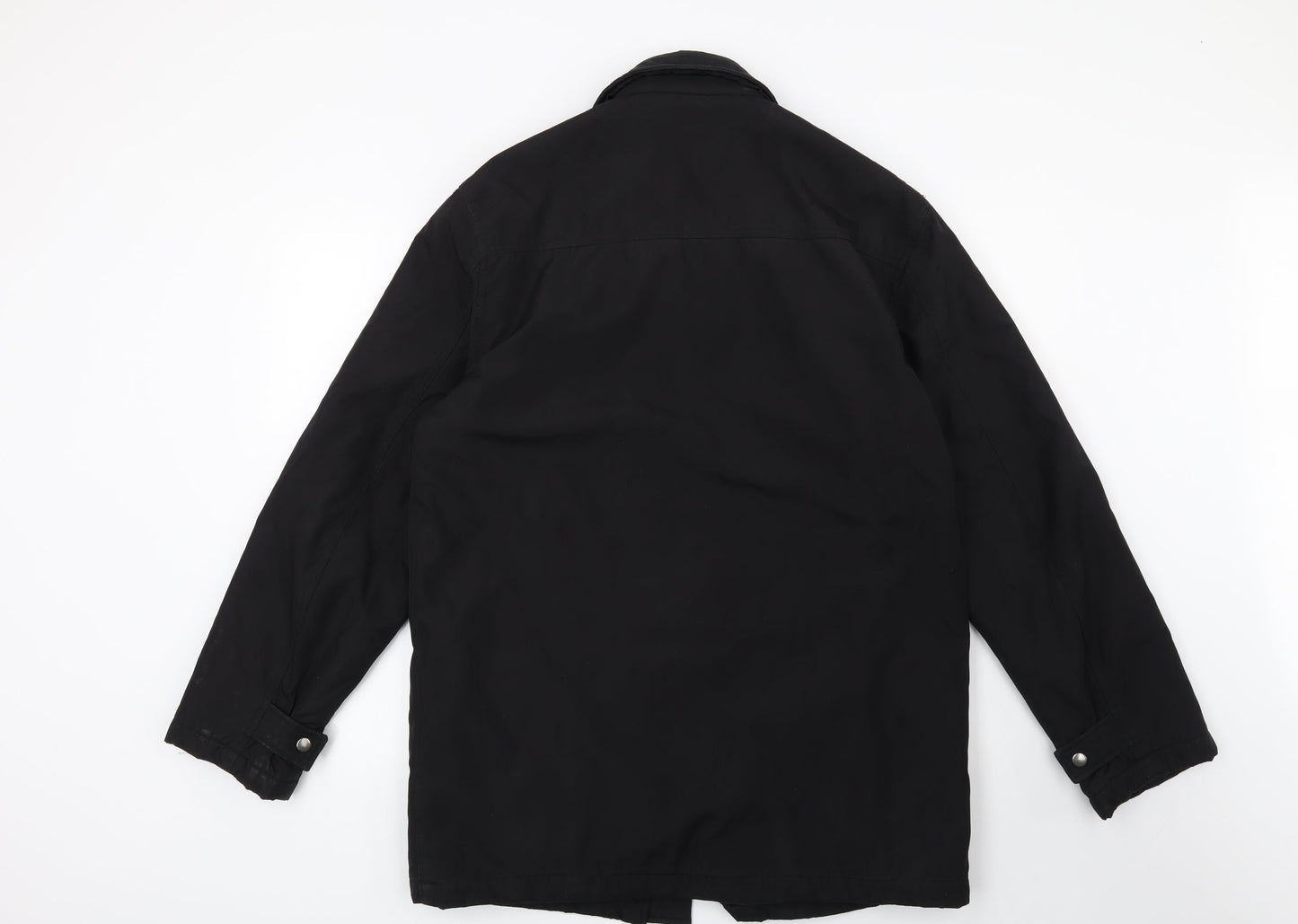 Mens UK Size S Preworn Black Overcoat