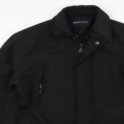 Mens UK Size S Preworn Black Overcoat