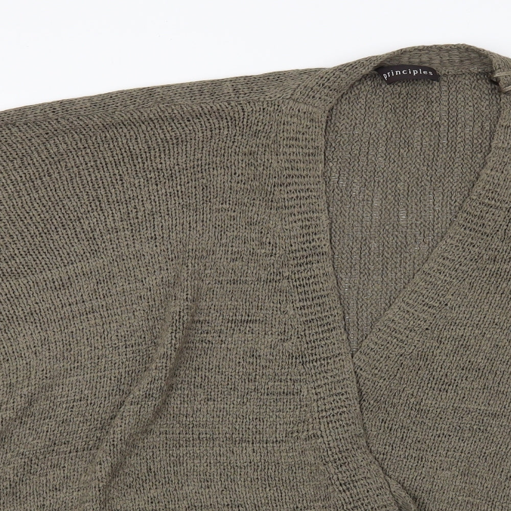 Principles Womens Green   Cardigan Jumper Size L