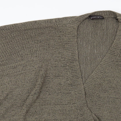 Principles Womens Green   Cardigan Jumper Size L