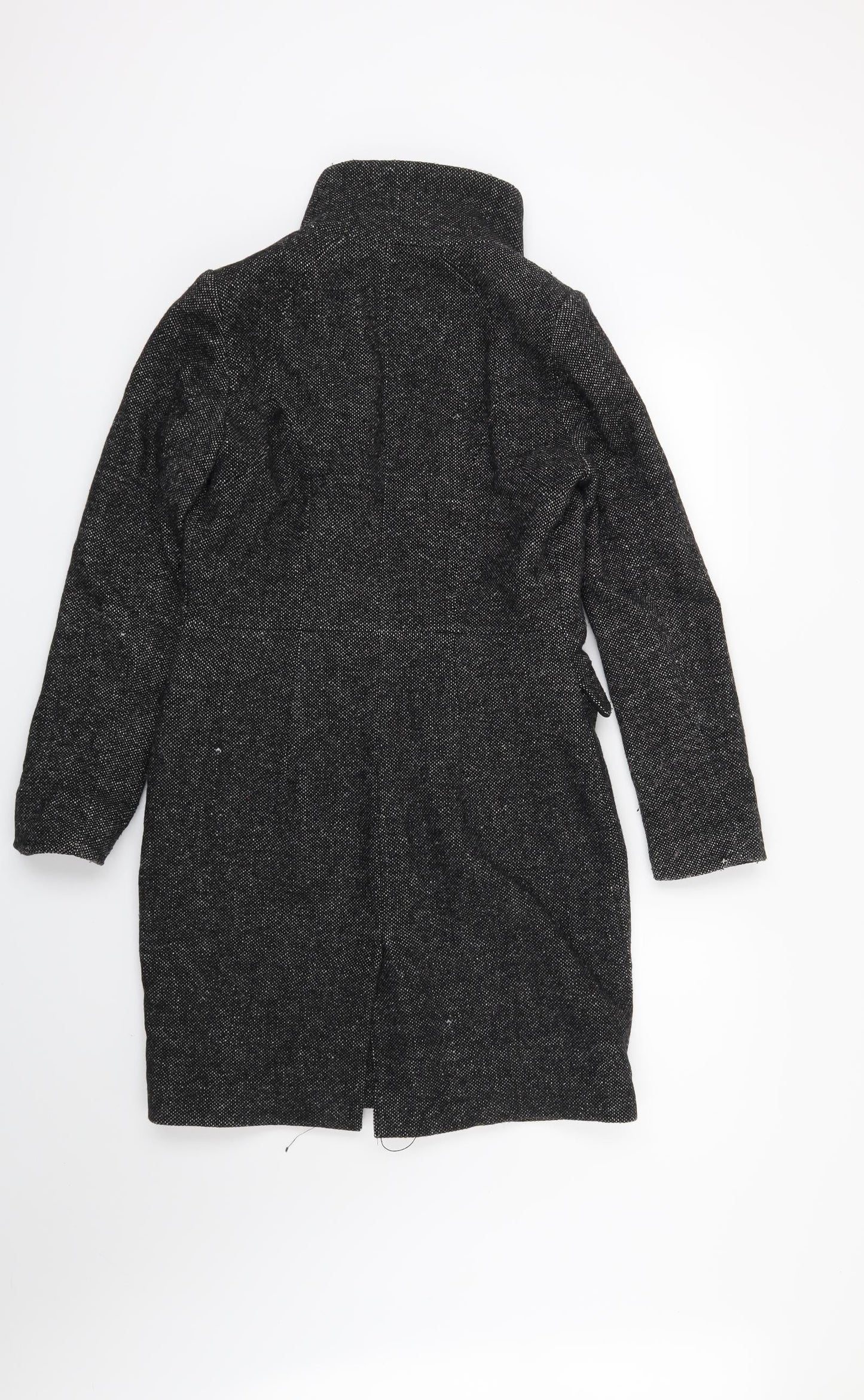 Womens UK Size 6 H&M Black Overcoat