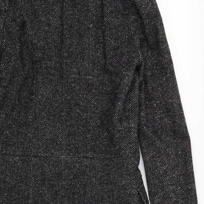 Womens UK Size 6 H&M Black Overcoat