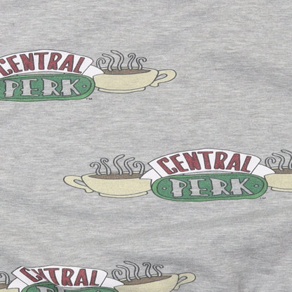 Primark Womens Grey   Pullover Sweatshirt Size 10  - Friends Central Perk