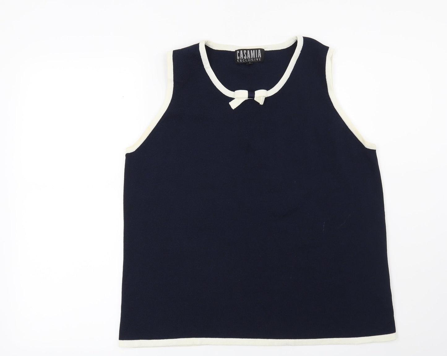Womens UK Size L Casamia Blue Basic Blouse