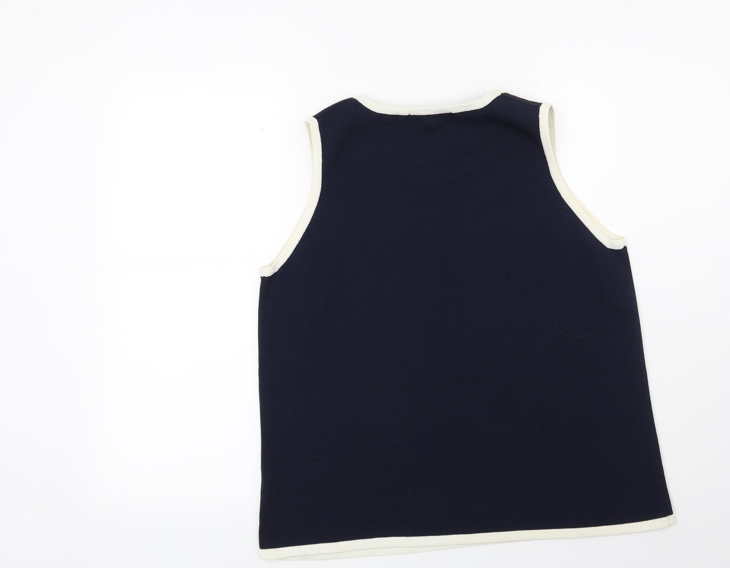 Womens UK Size L Casamia Blue Basic Blouse
