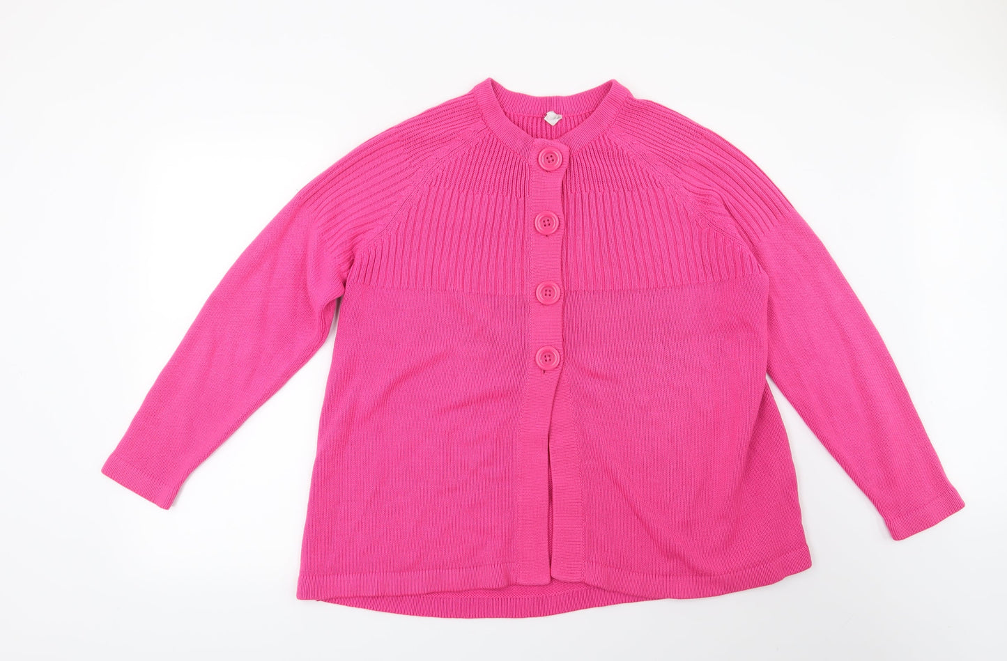 Preworn Womens Pink   Cardigan Jumper Size 20