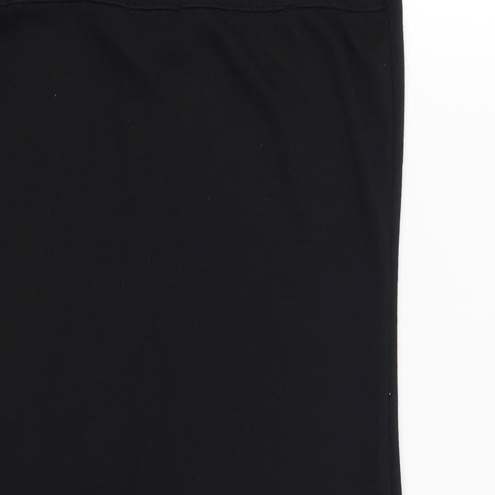 Preworn Womens Black   T-Shirt Dress  Size 10