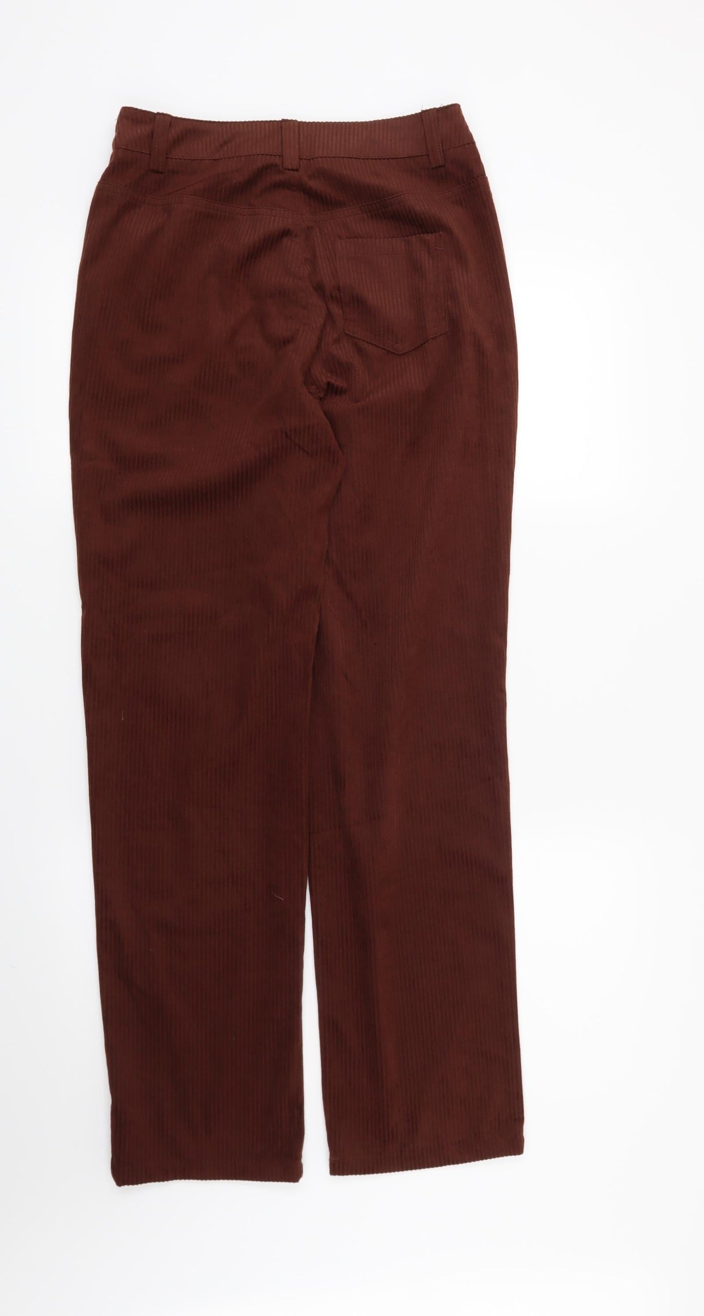 Womens UK Size 8 Preworn Regular Fit  Brown Trousers