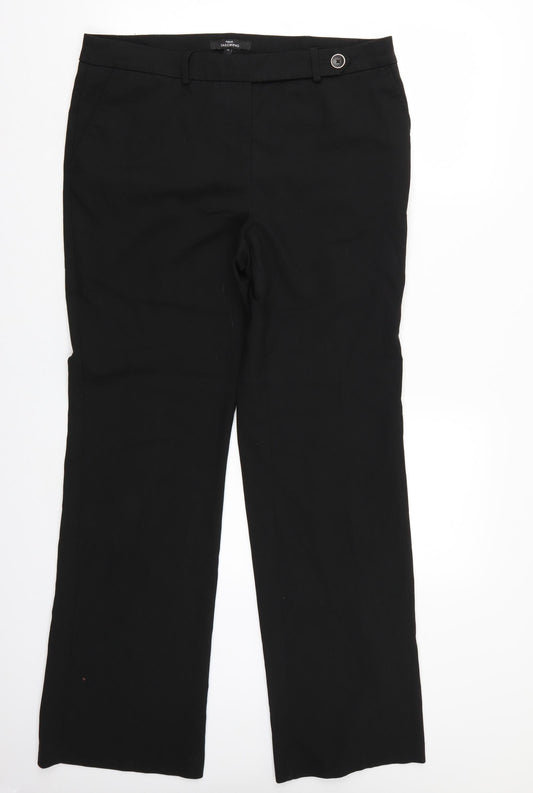 Womens UK Size 14 NEXT Regular Fit  Black Trousers