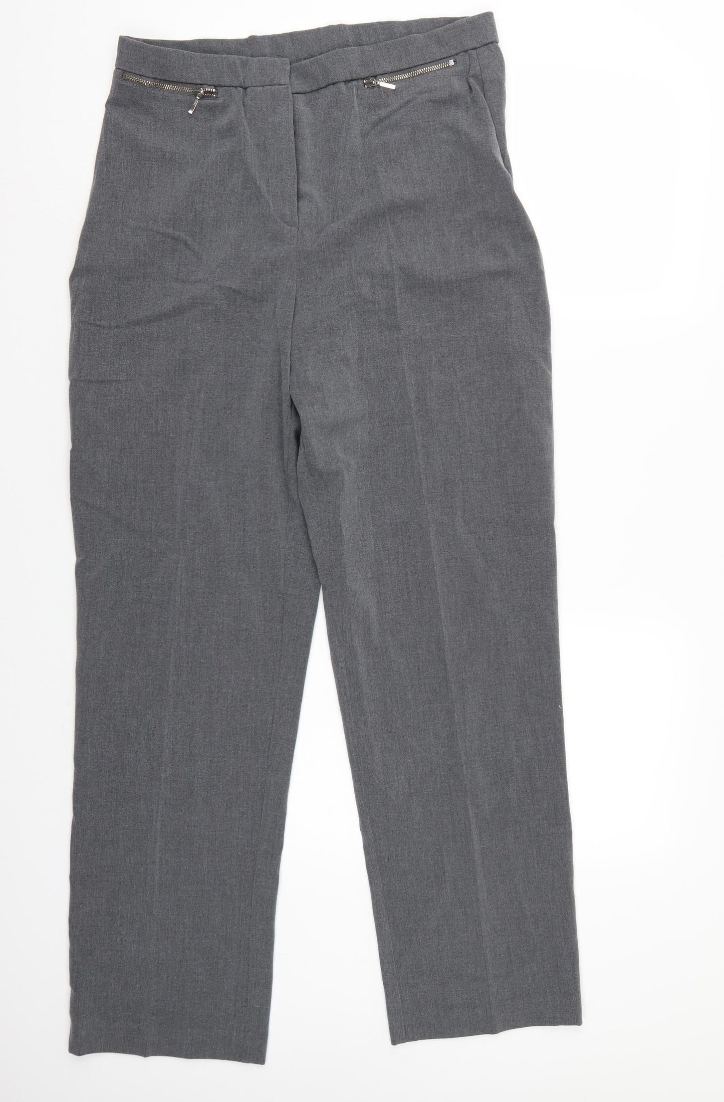 Womens UK Size 16 magi Regular Fit  Grey Trousers