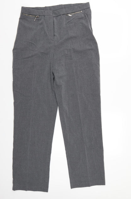 Womens UK Size 16 magi Regular Fit  Grey Trousers