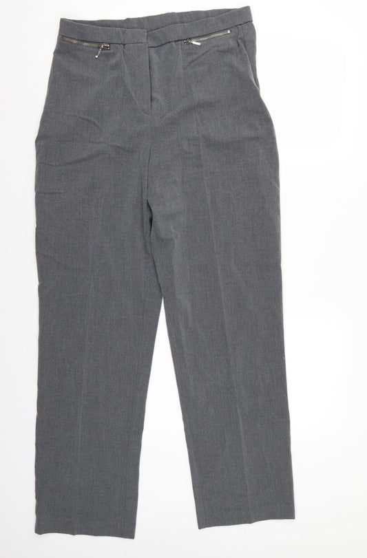 Womens UK Size 16 magi Regular Fit  Grey Trousers