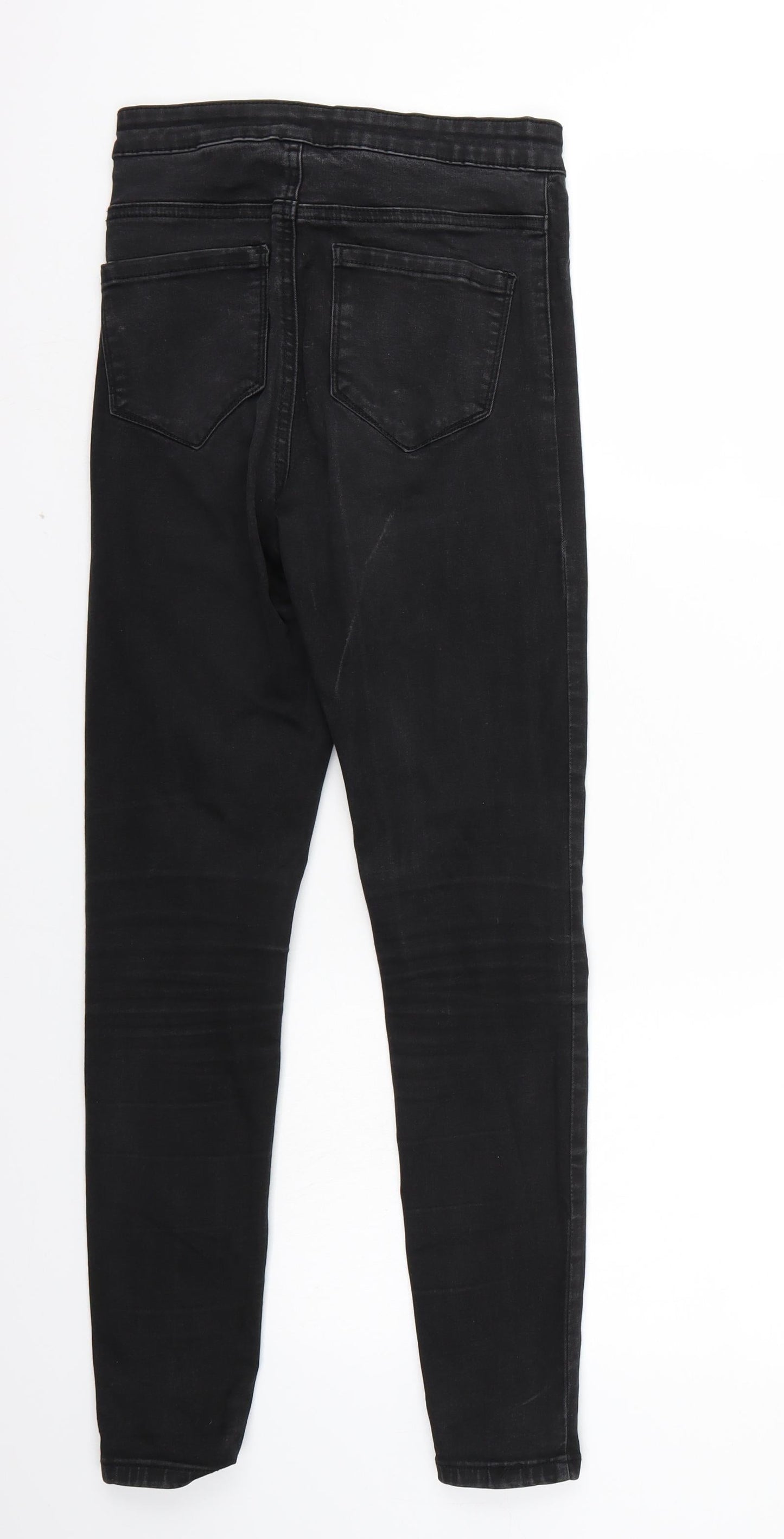 Denim & Co. Womens Black   Skinny Jeans Size 34 L27 in