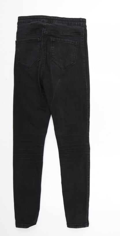 Denim & Co. Womens Black   Skinny Jeans Size 34 L27 in