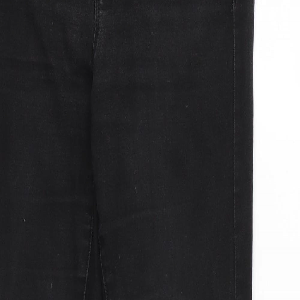Denim & Co. Womens Black   Skinny Jeans Size 34 L27 in