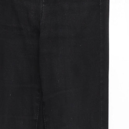 Denim & Co. Womens Black   Skinny Jeans Size 34 L27 in