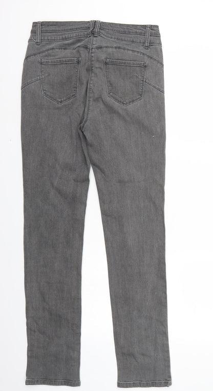 Preworn Womens Grey   Straight Jeans Size 39 in L31 in