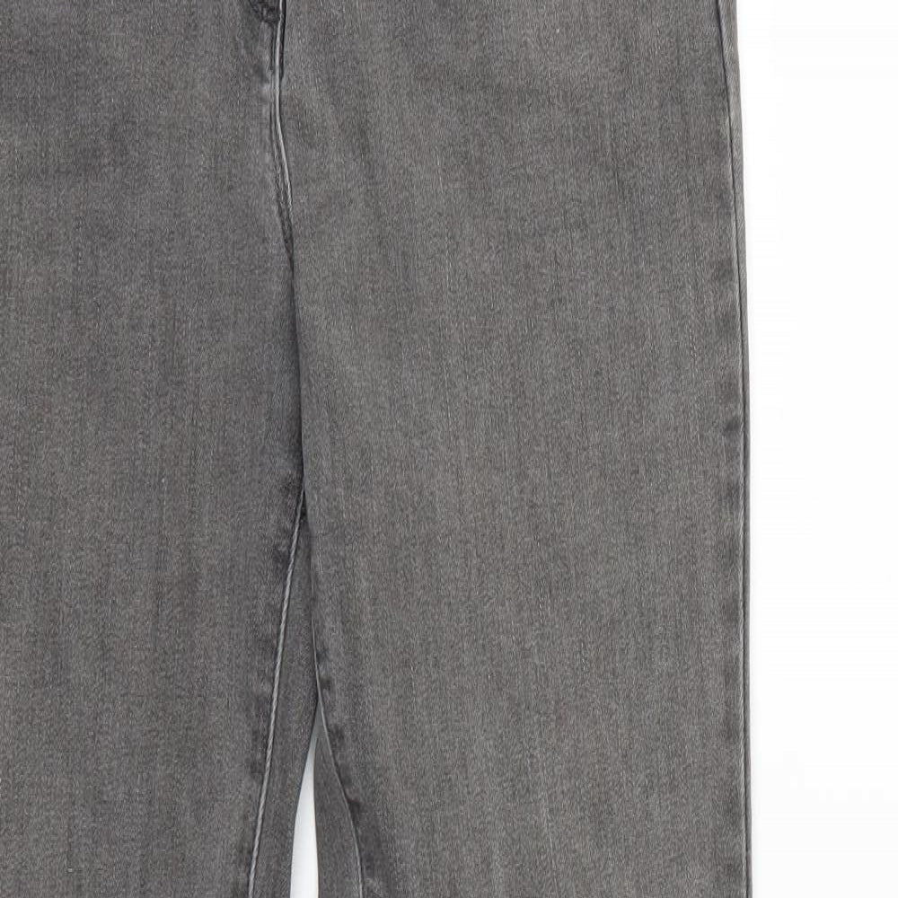 Preworn Womens Grey   Straight Jeans Size 39 in L31 in