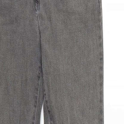 Preworn Womens Grey   Straight Jeans Size 39 in L31 in