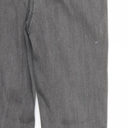 Preworn Womens Grey   Straight Jeans Size 39 in L31 in
