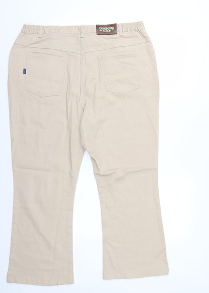 Union Blues Womens Beige   Trousers  Size 38 L26 in