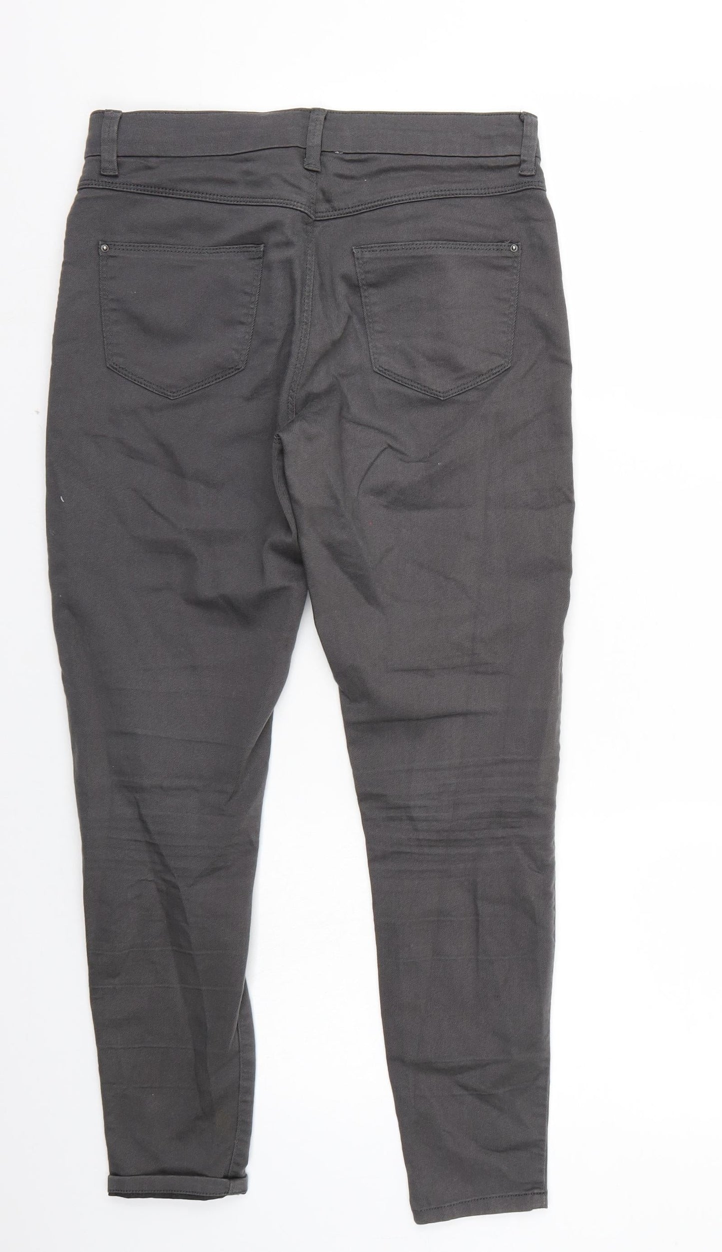 Womens UK Size 10 Marks and Spencer Regular Fit Straight Grey Jeans