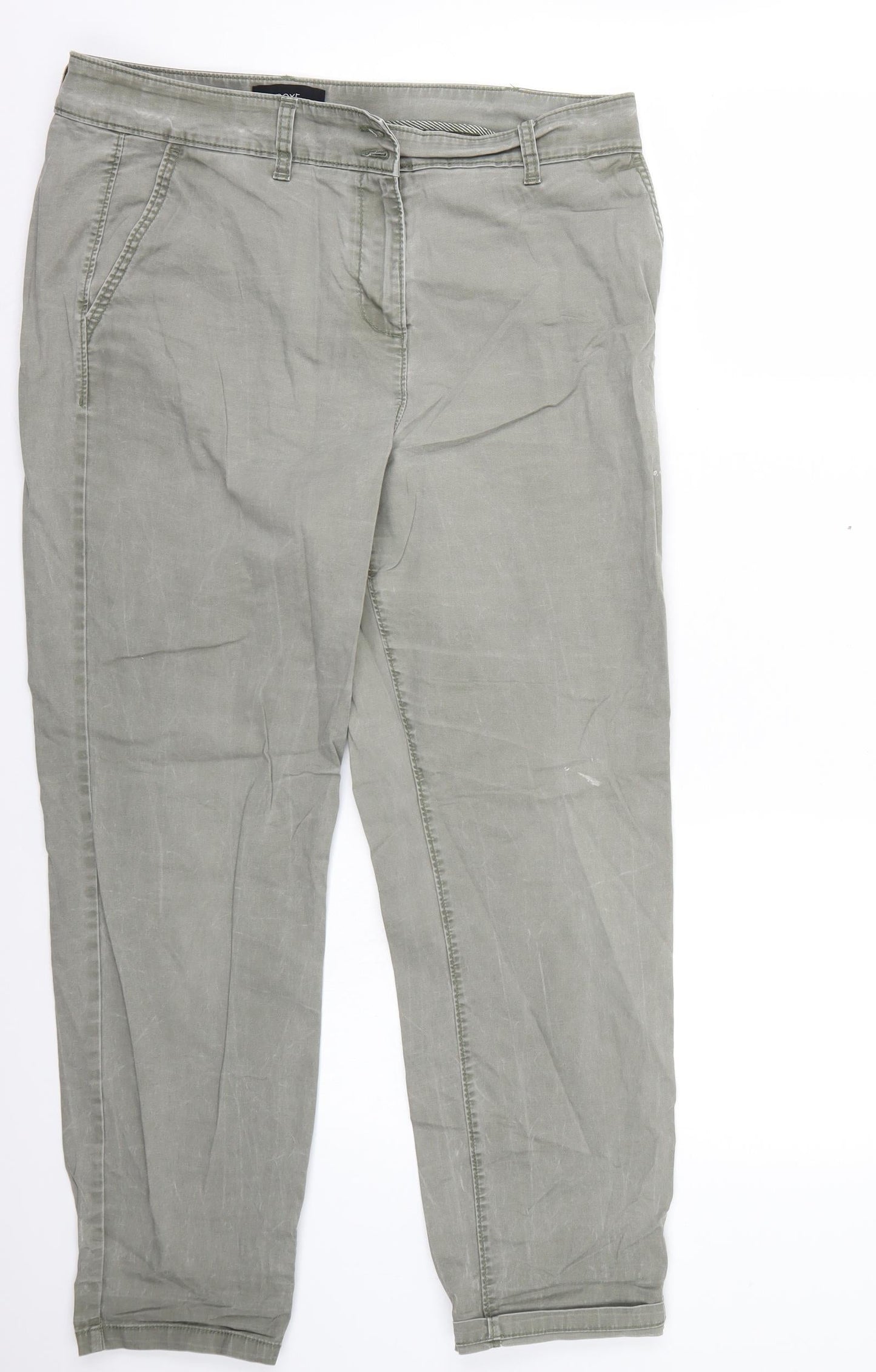 Womens UK Size 14 NEXT Regular Fit  Green Trousers