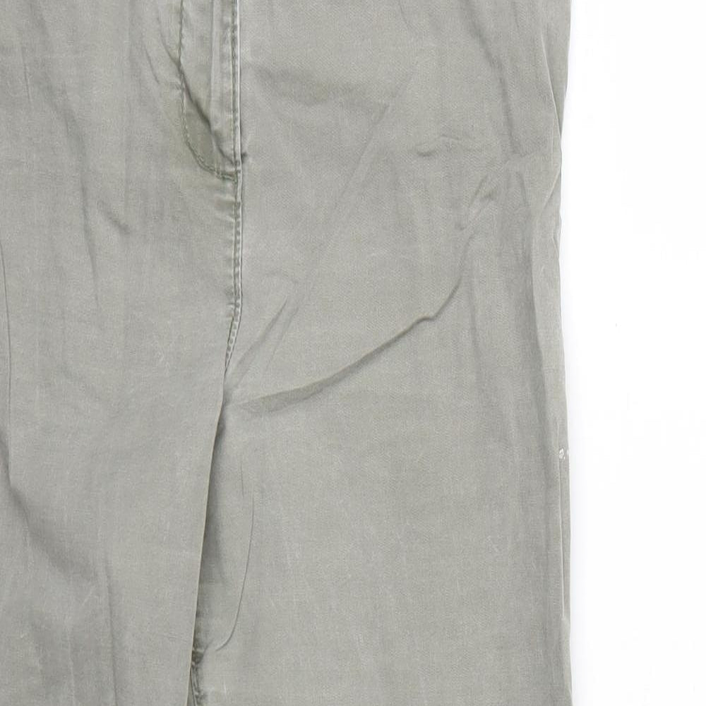 Womens UK Size 14 NEXT Regular Fit  Green Trousers