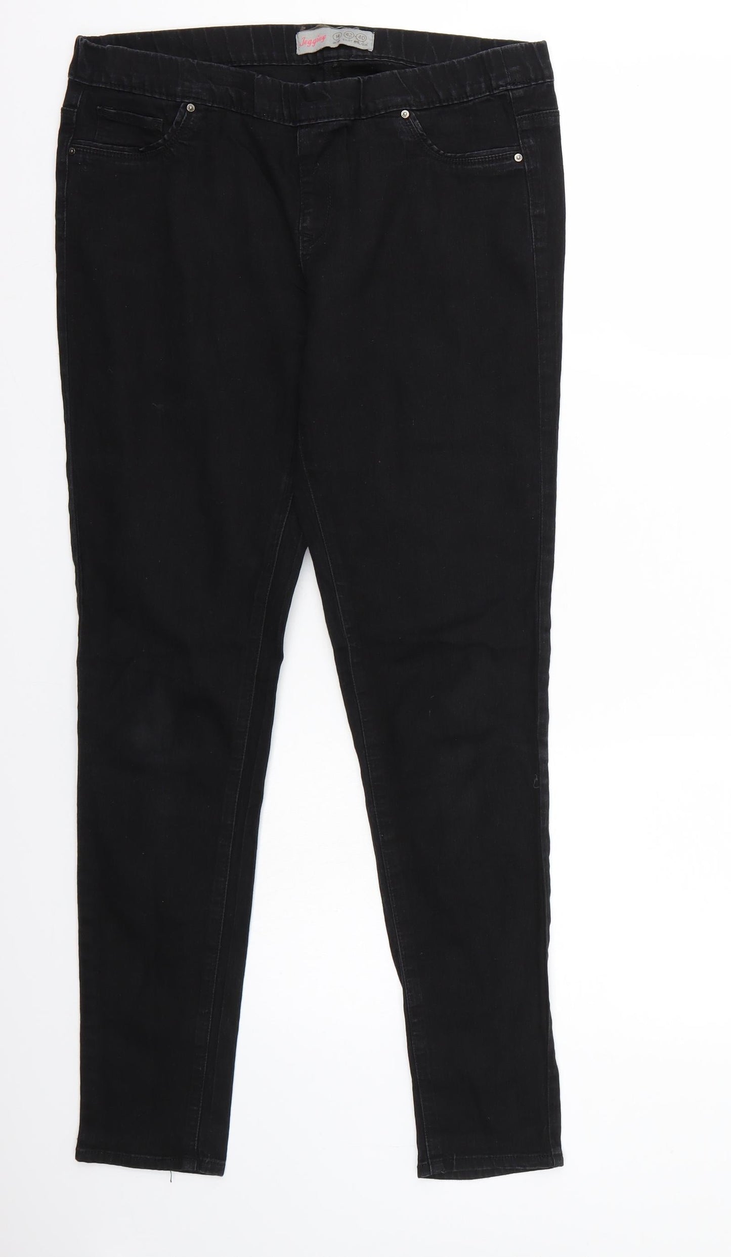 Denim & Co. Womens Black   Skinny Jeans Size 10 L29 in