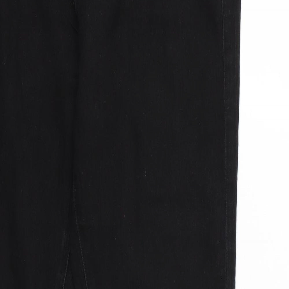 Denim & Co. Womens Black   Skinny Jeans Size 10 L29 in