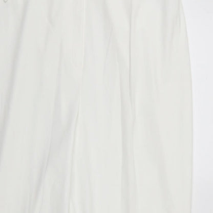 Womens UK Size 18 Marks and Spencer Regular Fit Straight White Jeans
