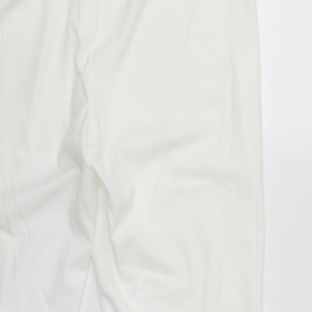 Womens UK Size 18 Marks and Spencer Regular Fit Straight White Jeans