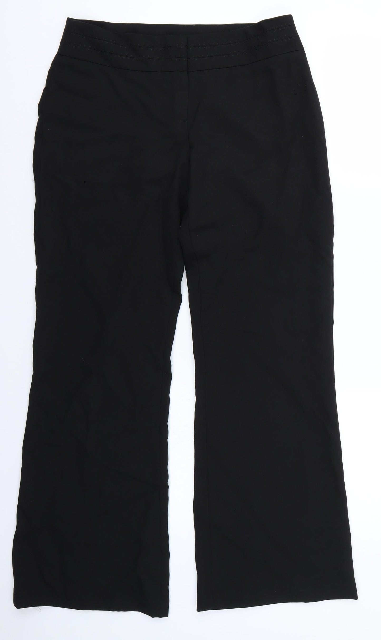 F&F Womens Black   Trousers  Size 10 L29 in